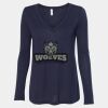 Women's Flowy Long Sleeve V-Neck Tee Thumbnail