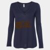 Women's Flowy Long Sleeve V-Neck Tee Thumbnail