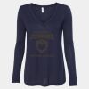 Women's Flowy Long Sleeve V-Neck Tee Thumbnail