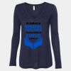 Women's Flowy Long Sleeve V-Neck Tee Thumbnail
