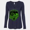 Women's Flowy Long Sleeve V-Neck Tee Thumbnail