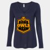 Women's Flowy Long Sleeve V-Neck Tee Thumbnail
