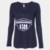 Women's Flowy Long Sleeve V-Neck Tee Thumbnail