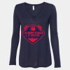 Women's Flowy Long Sleeve V-Neck Tee Thumbnail