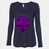 Women's Flowy Long Sleeve V-Neck Tee Thumbnail