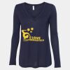 Women's Flowy Long Sleeve V-Neck Tee Thumbnail