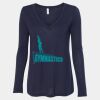 Women's Flowy Long Sleeve V-Neck Tee Thumbnail