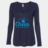 Women's Flowy Long Sleeve V-Neck Tee Thumbnail