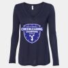 Women's Flowy Long Sleeve V-Neck Tee Thumbnail