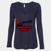 Women's Flowy Long Sleeve V-Neck Tee Thumbnail