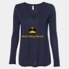 Women's Flowy Long Sleeve V-Neck Tee Thumbnail