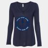 Women's Flowy Long Sleeve V-Neck Tee Thumbnail