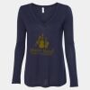 Women's Flowy Long Sleeve V-Neck Tee Thumbnail