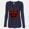 Women's Flowy Long Sleeve V-Neck Tee Thumbnail