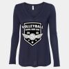 Women's Flowy Long Sleeve V-Neck Tee Thumbnail