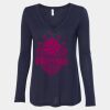 Women's Flowy Long Sleeve V-Neck Tee Thumbnail