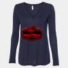 Women's Flowy Long Sleeve V-Neck Tee Thumbnail