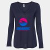 Women's Flowy Long Sleeve V-Neck Tee Thumbnail