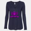 Women's Flowy Long Sleeve V-Neck Tee Thumbnail