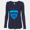 Women's Flowy Long Sleeve V-Neck Tee Thumbnail