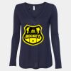 Women's Flowy Long Sleeve V-Neck Tee Thumbnail