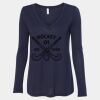 Women's Flowy Long Sleeve V-Neck Tee Thumbnail