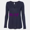 Women's Flowy Long Sleeve V-Neck Tee Thumbnail