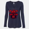 Women's Flowy Long Sleeve V-Neck Tee Thumbnail