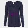 Women's Flowy Long Sleeve V-Neck Tee Thumbnail