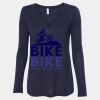 Women's Flowy Long Sleeve V-Neck Tee Thumbnail