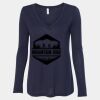 Women's Flowy Long Sleeve V-Neck Tee Thumbnail