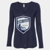 Women's Flowy Long Sleeve V-Neck Tee Thumbnail