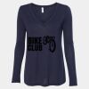 Women's Flowy Long Sleeve V-Neck Tee Thumbnail