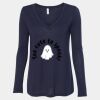 Women's Flowy Long Sleeve V-Neck Tee Thumbnail