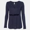 Women's Flowy Long Sleeve V-Neck Tee Thumbnail