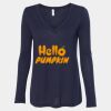 Women's Flowy Long Sleeve V-Neck Tee Thumbnail