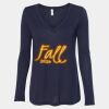 Women's Flowy Long Sleeve V-Neck Tee Thumbnail