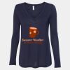 Women's Flowy Long Sleeve V-Neck Tee Thumbnail