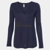 Women's Flowy Long Sleeve V-Neck Tee Thumbnail