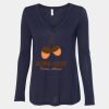 Women's Flowy Long Sleeve V-Neck Tee Thumbnail