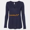Women's Flowy Long Sleeve V-Neck Tee Thumbnail
