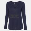 Women's Flowy Long Sleeve V-Neck Tee Thumbnail