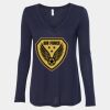 Women's Flowy Long Sleeve V-Neck Tee Thumbnail