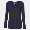 Women's Flowy Long Sleeve V-Neck Tee Thumbnail