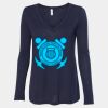 Women's Flowy Long Sleeve V-Neck Tee Thumbnail