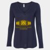 Women's Flowy Long Sleeve V-Neck Tee Thumbnail