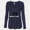 Women's Flowy Long Sleeve V-Neck Tee Thumbnail