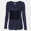 Women's Flowy Long Sleeve V-Neck Tee Thumbnail