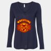 Women's Flowy Long Sleeve V-Neck Tee Thumbnail