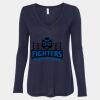 Women's Flowy Long Sleeve V-Neck Tee Thumbnail